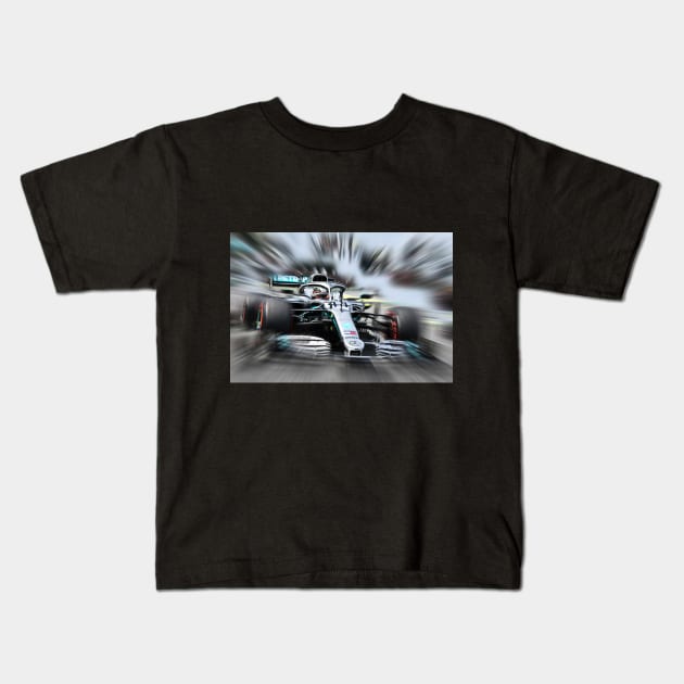 Lewis Hamilton World Champion 2008 - 2014 - 2015 - 2017 - 2018 - 2019 - 2020 Kids T-Shirt by DeVerviers